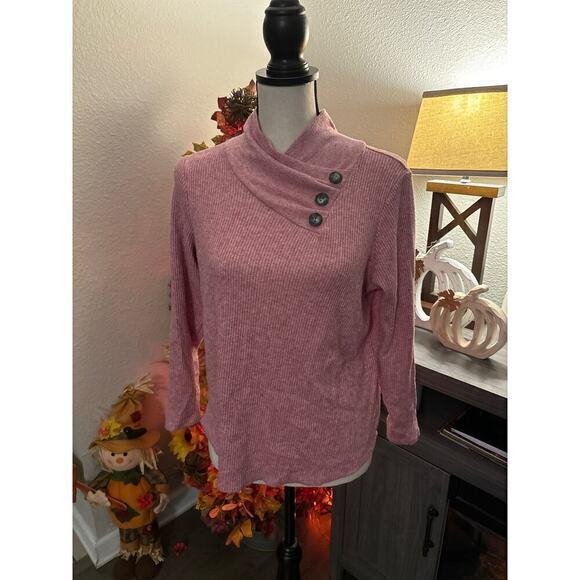 Leo‎ & Nicole long sleeve top size medium petite - Picture 1 of 3